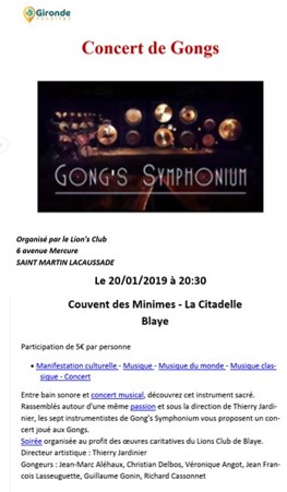 concert de gongs